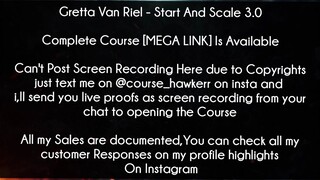 Gretta Van Riel Course Start And Scale 3.0 Download