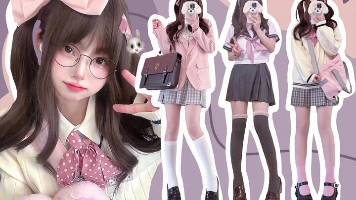 【Seragam JK】Gaya Adik Kelas Haruhi untuk Kencan 🐽 Ayo Kencan～૮ ˊᗜˋა ✧