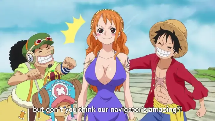 Luffy getting hit by Nami😂😂
