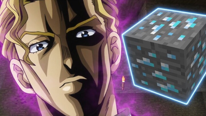 Dio dan Yoshikage Kira bermain Minecraft bersama