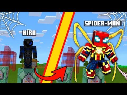 Getting the Spider-Man Power in Minecraft using Command Blocks