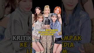 Kritikan berdampak ke sosial media LE SSERAFIM #kpop #shorts
