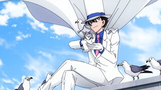 “Apa hubungan Kaito Kid, seorang miliarder pesulap, denganku, Kaito Kuroba?” KID mengucapkan selamat