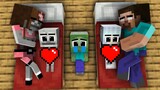 Monster School : Brother Baby Zombie and Baby Wofl Girl Season 1 - Sad Story - Minecraft Animation