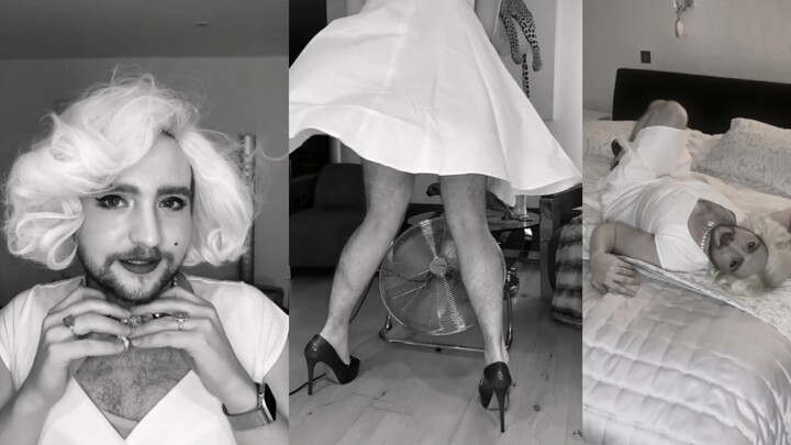 Sebuah tiruan ringan dari Marilyn Monroe