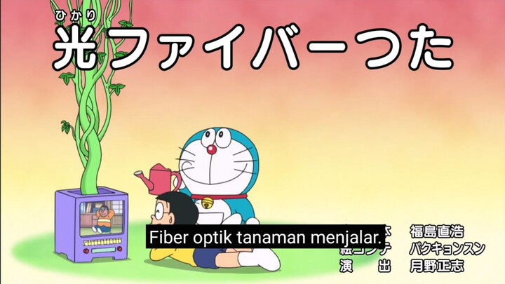 Doraemon Subtitle Bahasa Indonesia...!!! "Fiber Optik Tanaman Menjalar"