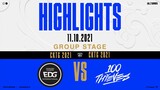 [Vòng Bảng] Highlights EDG vs 100 [CKTG 2021][11.10.2021]