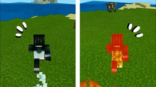 ✔️เอฟเฟคสุดเจ๋งในมายคราฟ “ วิ่งติดไฟ!? ” NoMod NoCommand  100% | Minecraft Pe