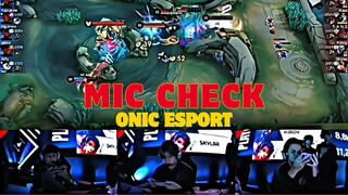 Mic Check Onic vs Ae | Match Sengit Udah Kayak Final