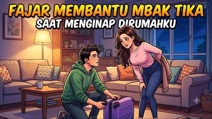 Fajar Membantu Mbak Tika Saat Menginap di Rumahku
