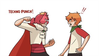 Tommy gets a taste of a Technoblade Punch! | Dream SMP Animatic