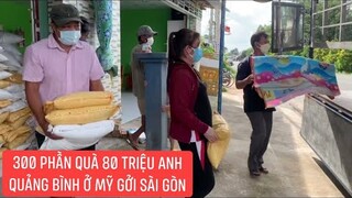 Được MTQ ở Mỹ hỗ trợ 300 phần quà cho bà con Sài Gòn bà con Miền Tây góp thêm 300 phần thuốc xông