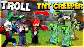 KHANGG TROLL NOOB TEAM BẰNG TNT CREEPER SIÊU VIP TRONG BEDWARS *PIXEL CAY CÚ VANHMC VÌ CHƠI CUNG PVP