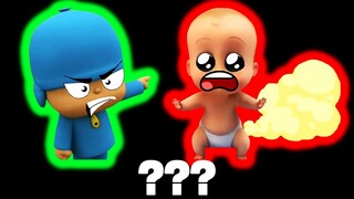 Pocoyo & Boss Baby "Go Away! & Fart" Sound Variations in 48 seconds