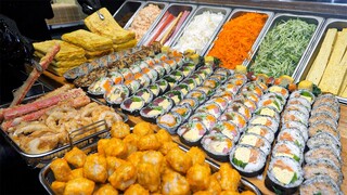 테이블 10개 매장에 하루 600명씩 방문?! 미친 퀄리티 일본식 대왕 김밥 후토마키 Japanese Giant Sushi roll - Korean street food