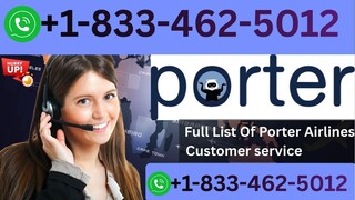 Porter Airlines Customer Service Number Guide 1-833-426-5012 Updated Support Guide