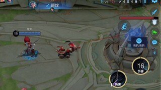 Look at Han Xin's position, what is Han Xin doing?