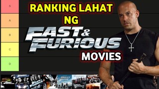 RANKING LAHAT NG FAST & FURIOUS MOVIES | FAST AND FURIOUS MOVIES IN A TIERLIST