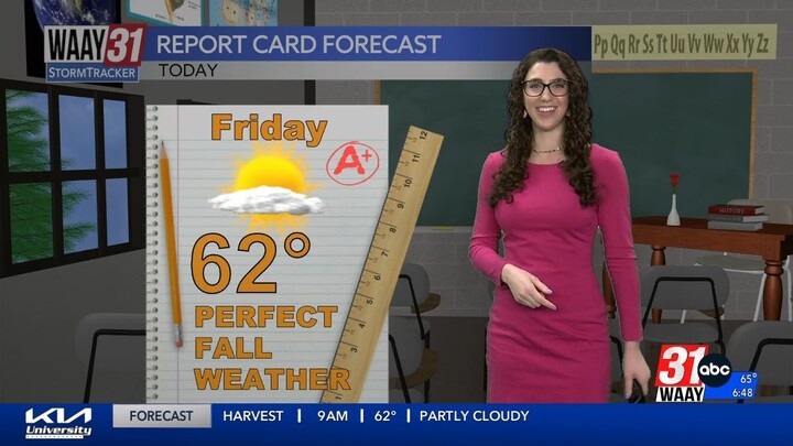 Grace gives an A+ on the report card for today's weather