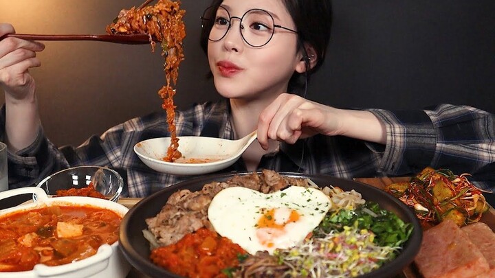【Boki Chinese Subtitles】 Moon Bok-hee Beef Bibimbap, Pork and Kimchi Soup, Spam Real Voice