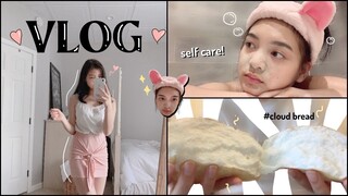 A Day in my Life Vlog 💖Skincare Routine, Making Cloud Bread, Self Care, Mukbang, Cleaning Room