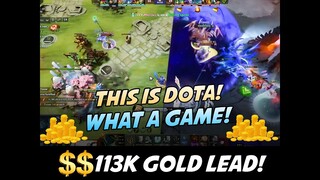113K GOLD LEAD! INTENSE DOTA GAME!