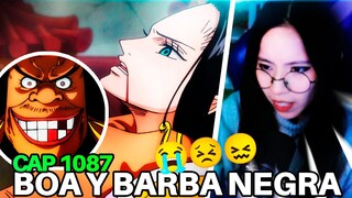 REACCION ONE PIECE cap 1087 BARBA NEGRA Y BOA 😨 - REACCION POR PIRMERA VEZ - Holisofi