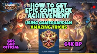 How To Unlock `Epic Comeback` Achievement and takes 64k Bp Oveall