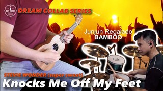 Knocks me off my feet Stevie Wonder Instrumental Guitar Trio Collab  karaoke cover w/ lyrics