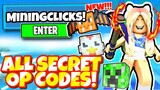 ALL NEW SECRET *UPDATE 1* OP CODES! For 2022 In Roblox Mining Clicker Simulator Codes