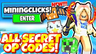 ALL NEW SECRET *UPDATE 1* OP CODES! For 2022 In Roblox Mining Clicker Simulator Codes