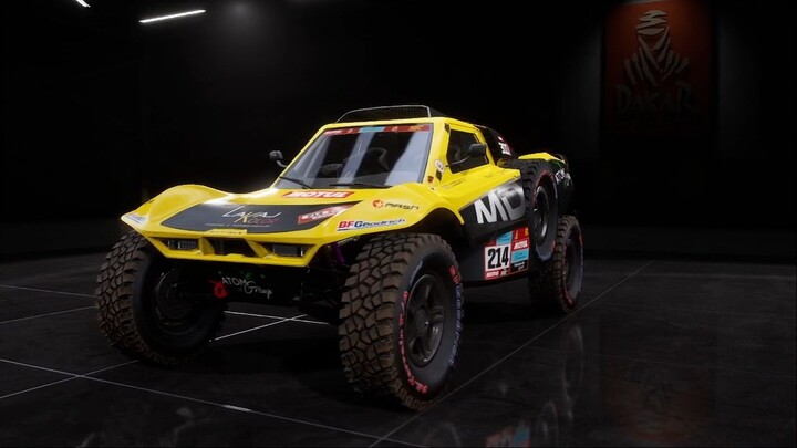 Car MD Optimus Evo in Dakar Desert Rally. MD rallye sport