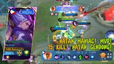 15 KILL NATAN MANIAC MVP 12.9! Build Tersakit 2025 Auto Win Anti-Kalah Rank!