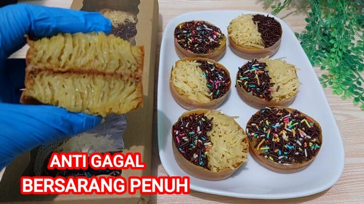 Mudah & Anti gagal MARTABAK MINI LEMBUT KENYAL BERSARANG PENUH