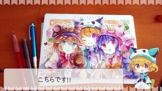 [Ohuhu] I tried using transparent watercolor! 【making】