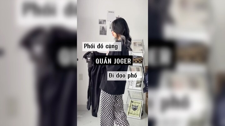 Phối đồ cùng quần Joger đi phố