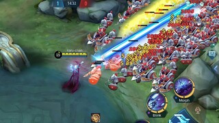 vatentina with layla's ultimate vs 100 minions (no item and full item)
