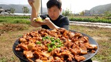 부모님께서 코로나 걸리셨습니다. 흥삼이가 직접 만든 돼지김치구이 먹방! (Grilled pork belly with Kimchi) 요리&먹방 - Mukbang eating show