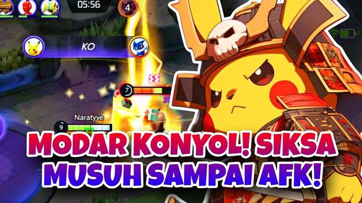 MODAR KONYOL! PIKACHU SIKSA MUSUH SAMPAI AFK - Pokemon Unite Moments