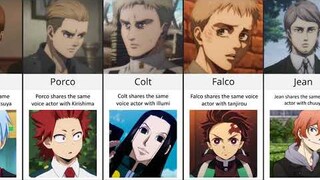 Attack on Titan Character Who Share Voice Actors