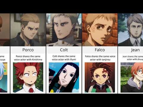 Attack on Titan Character Who Share Voice Actors