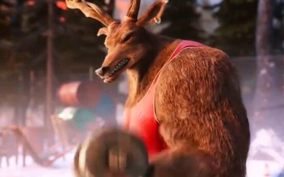 You can never imagine how terrible a reindeer who loves fitness can be when it comes to self-discipl