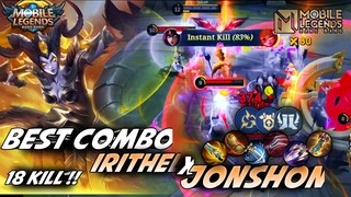 BEST COMBO IRITHEL X JONSHON, PALING ENAK KETEMU ROAM BEGINI 😋 || GAMEPLAY IRITHEL - MLBB