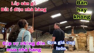 Lót sàn gỗ/bắt điện/cặp vợ chồng đến xem mua nhà hàng đưa giá ưng luôn/cathy gerardo cuộc sống pháp