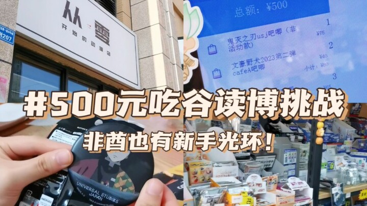 吃谷读博｜500元db挑战！｜排球、文豪、鬼灭