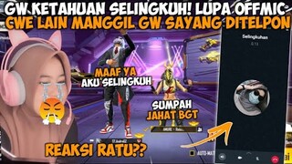 PRANK RATU LUPA OFF MIC FF DITELPON CEWE LAIN PAS LAGI MAIN!! REAKSINYA MARAH BESAR😱