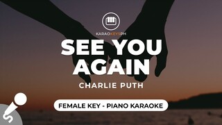 See You Again (No Rap) - Charlie Puth (Female Key - Piano Karaoke)