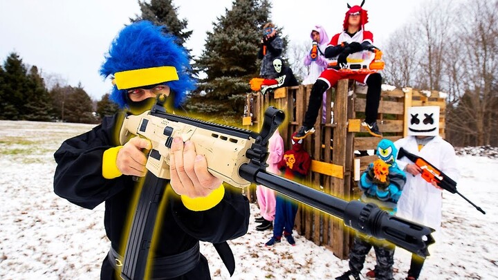 NERF FORTNITE | Ninja in Real Life!