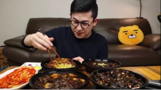 ăn mì tương đen cùng kim chi MUKBANG #asmr #mukbang