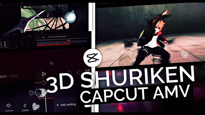3D Shuriken Like Script / After Effect || CapCut AMV Tutorial